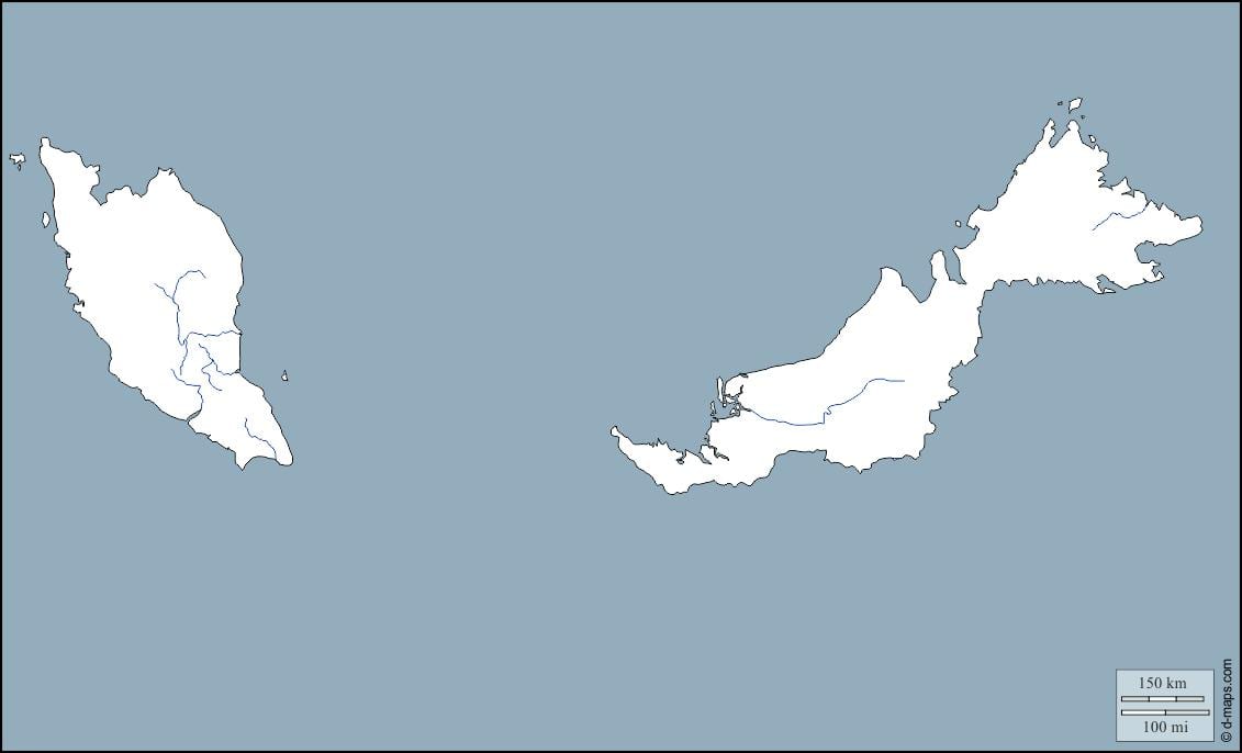 Малезија картица вектор АИ