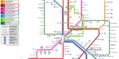 Транзитној мапи Малезији