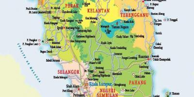 Мапа Западне Малезији