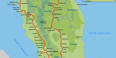 КТМ пут на мапи Малезији