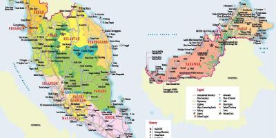 Туристичка карта Малезији